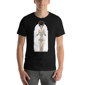 Frankenstain's Bride, Halloween Girls Pin-Up, Short-Sleeve Unisex T-Shirt