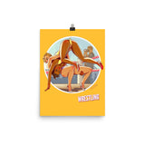 Wrestling, Brazil Olympics, Poster