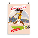 Colombia, Footbal Pin-Up, Poster