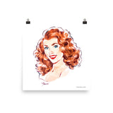 Rita Hayworth, Hollywood Icons, Poster