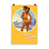 Beach Volleyball, Brazil Olympics, Poster