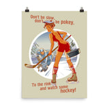 Hokey, Sports Pin-Up, Poster