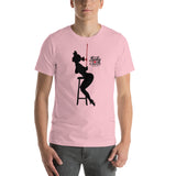 9 of clubs (Silhouette), Kinky Cards, Short-Sleeve Unisex T-Shirt