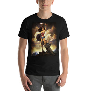 Wonder Woman & Steve Trevor, Short-Sleeve Unisex T-Shirt