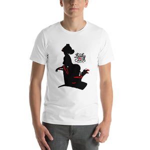 7 of clubs (Silhouette), Kinky Cards, Short-Sleeve Unisex T-Shirt