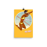 Pole Vault, Brazil Olympics, Poster