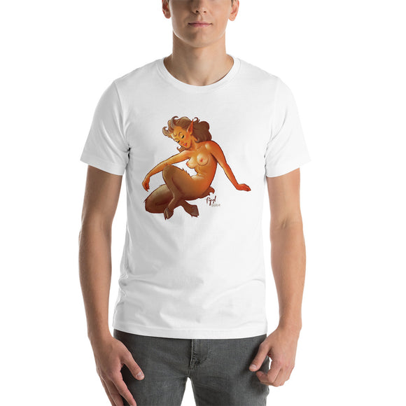 Satir, Greek Gods Pin-Up  (NSFW), Short-Sleeve Unisex T-Shirt