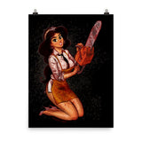 Leatherface from Texas Chainsaw Massacre - Jasmine, Maniac Princesses, Poster