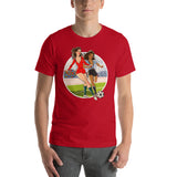 Portugal & Uruguay, Football Pin-Up, Short-Sleeve Unisex T-Shirt