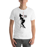 9 of clubs (Silhouette), Kinky Cards, Short-Sleeve Unisex T-Shirt