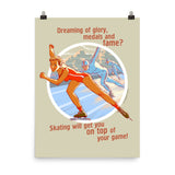 Skating, Sports Pin-Up, Poster