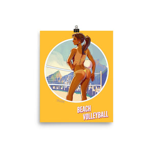 Beach Volleyball, Brazil Olympics, Poster