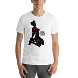 4 of clubs (Silhouette), Kinky Cards, Short-Sleeve Unisex T-Shirt