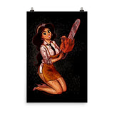 Leatherface from Texas Chainsaw Massacre - Jasmine, Maniac Princesses, Poster