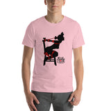 5 of clubs (Silhouette), Kinky Cards, Short-Sleeve Unisex T-Shirt