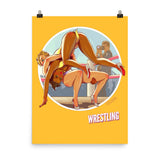 Wrestling, Brazil Olympics, Poster