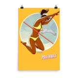 Pole Vault, Brazil Olympics, Poster