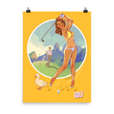 Golf, Brazil Olympics, Poster