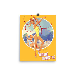 Artistic Gymnastics, Brazil Olympics, Poster