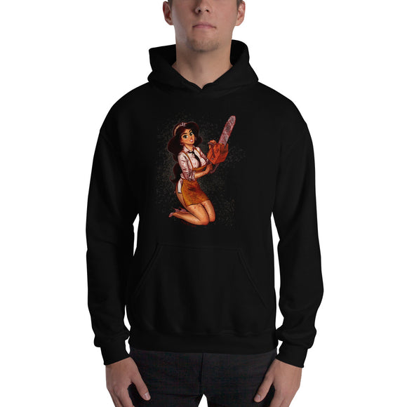 Leatherface from Texas Chainsaw Massacre - Jasmine, Maniac Princesses, Hooded Sweatshirt