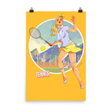 Tennis, Brazil Olympics, Poster