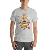 Sweden, Football Pin-Up, Short-Sleeve Unisex T-Shirt