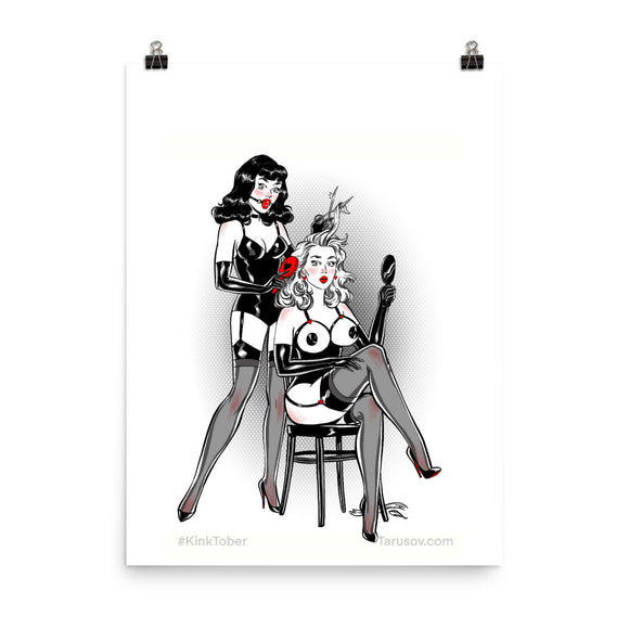 Hair, KinkTober Premium Matte vertical posters