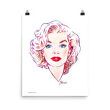 Marilyn Monroe, Hollywood Icons, Poster