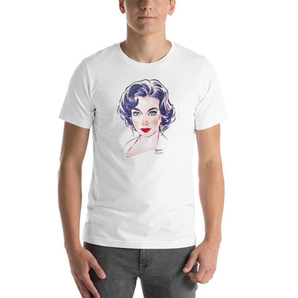 Liz Taylor, Hollywood Icons, Short-Sleeve Unisex T-Shirt