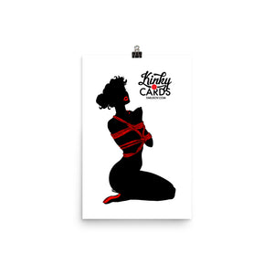 6 of clubs (Silhouette), Kinky Cards, Poster