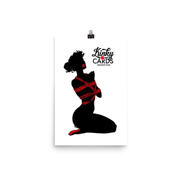 6 of clubs (Silhouette), Kinky Cards, Poster