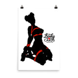 4 of clubs (Silhouette), Kinky Cards, Poster