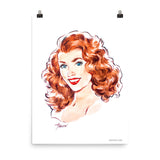 Rita Hayworth, Hollywood Icons, Poster