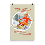 Snowboard, Sports Pin-Up, Poster