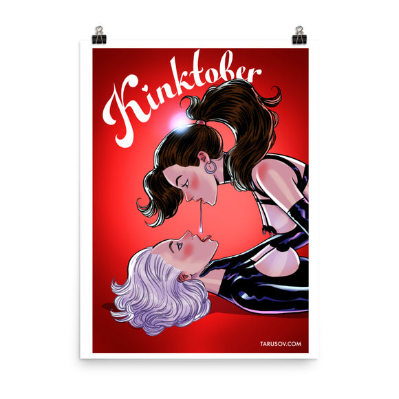 Spitting, KinkTober 2020, Poster