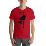 8 of clubs (Silhouette), Kinky Cards, Short-Sleeve Unisex T-Shirt