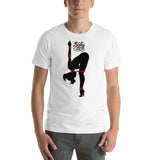 8 of clubs (Silhouette), Kinky Cards, Short-Sleeve Unisex T-Shirt