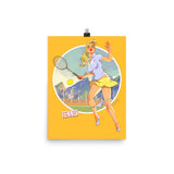 Tennis, Brazil Olympics, Poster