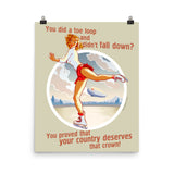 Figure Skating, Sports Pin-Up, Poster