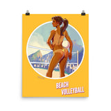 Beach Volleyball, Brazil Olympics, Poster