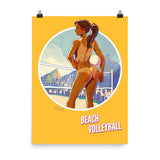 Beach Volleyball, Brazil Olympics, Poster