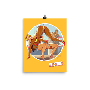 Wrestling, Brazil Olympics, Poster